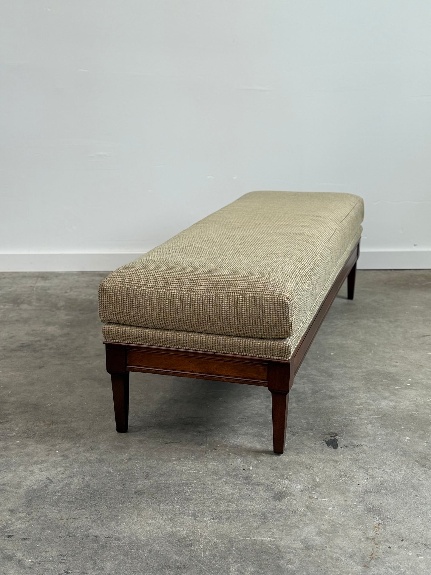 Very Nice Wood and Upholstered Bench