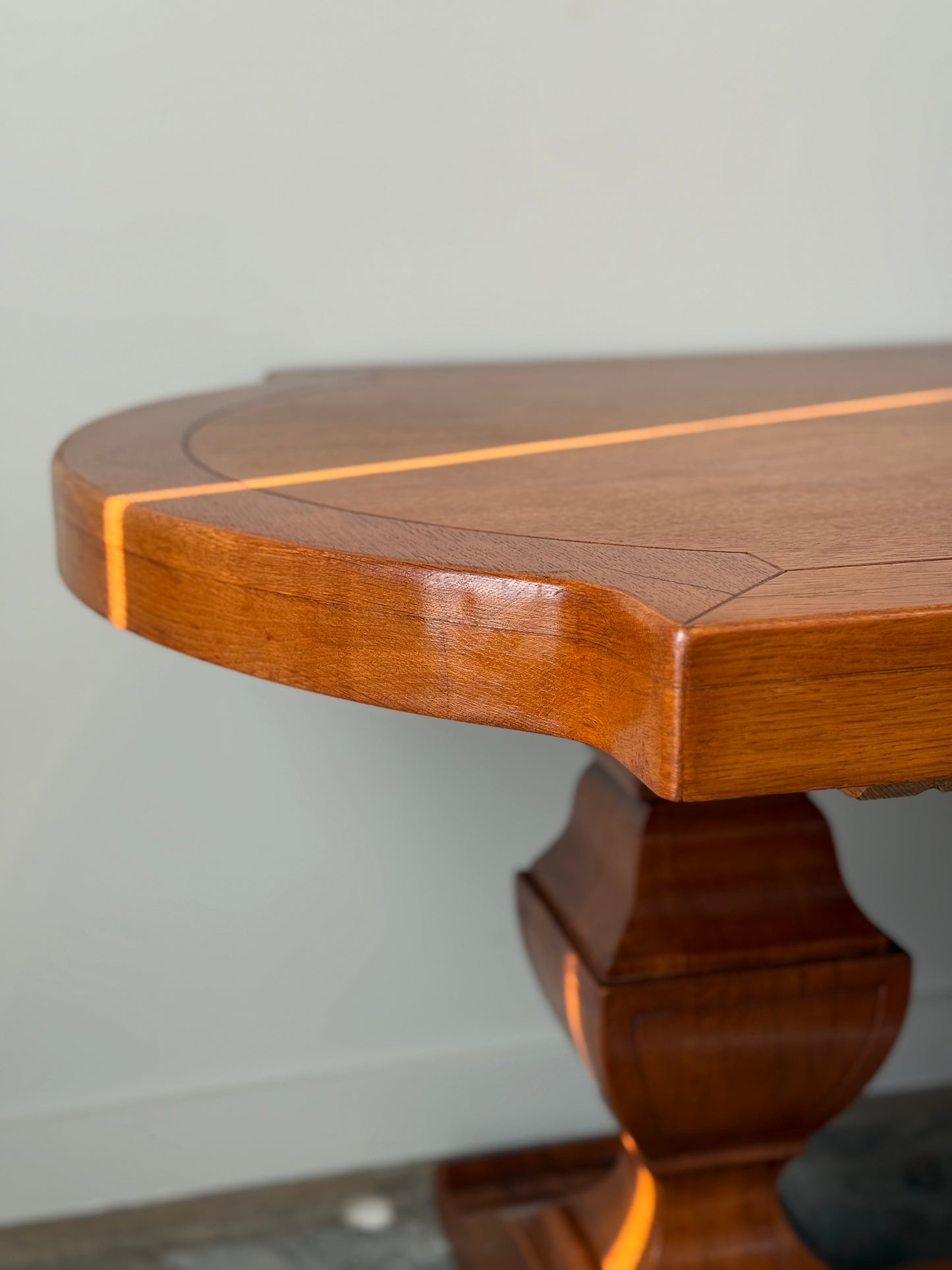 Large French Oak Double Pedestal Table C.1950