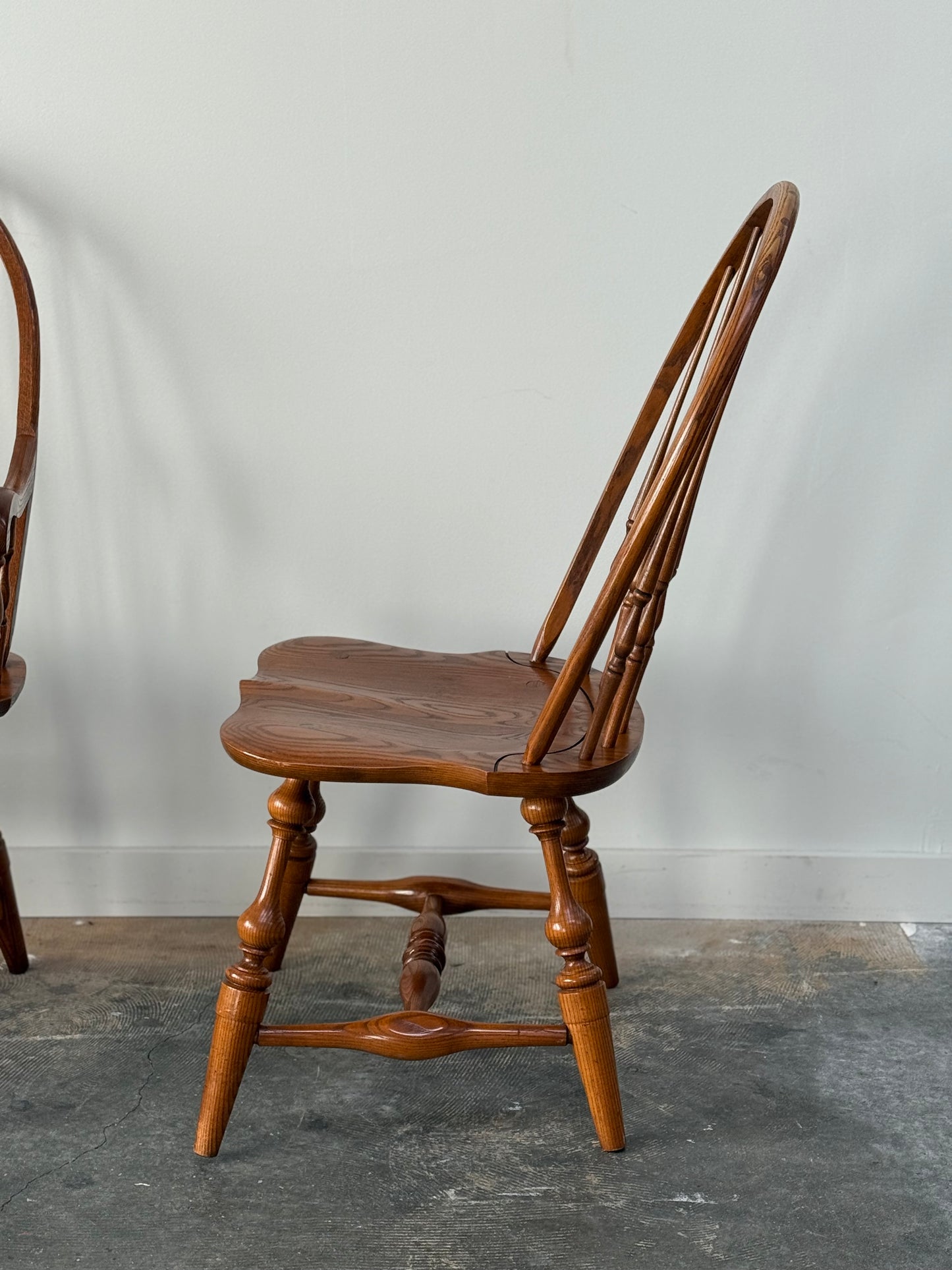 Four Piece Windsor Chair and Bench Set