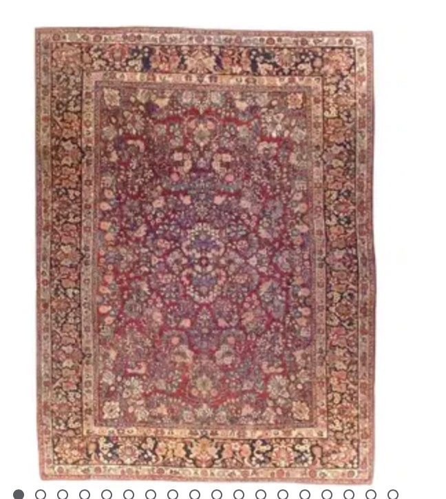 Vintage Rug Sarouk 8'9"x11'10" C1930