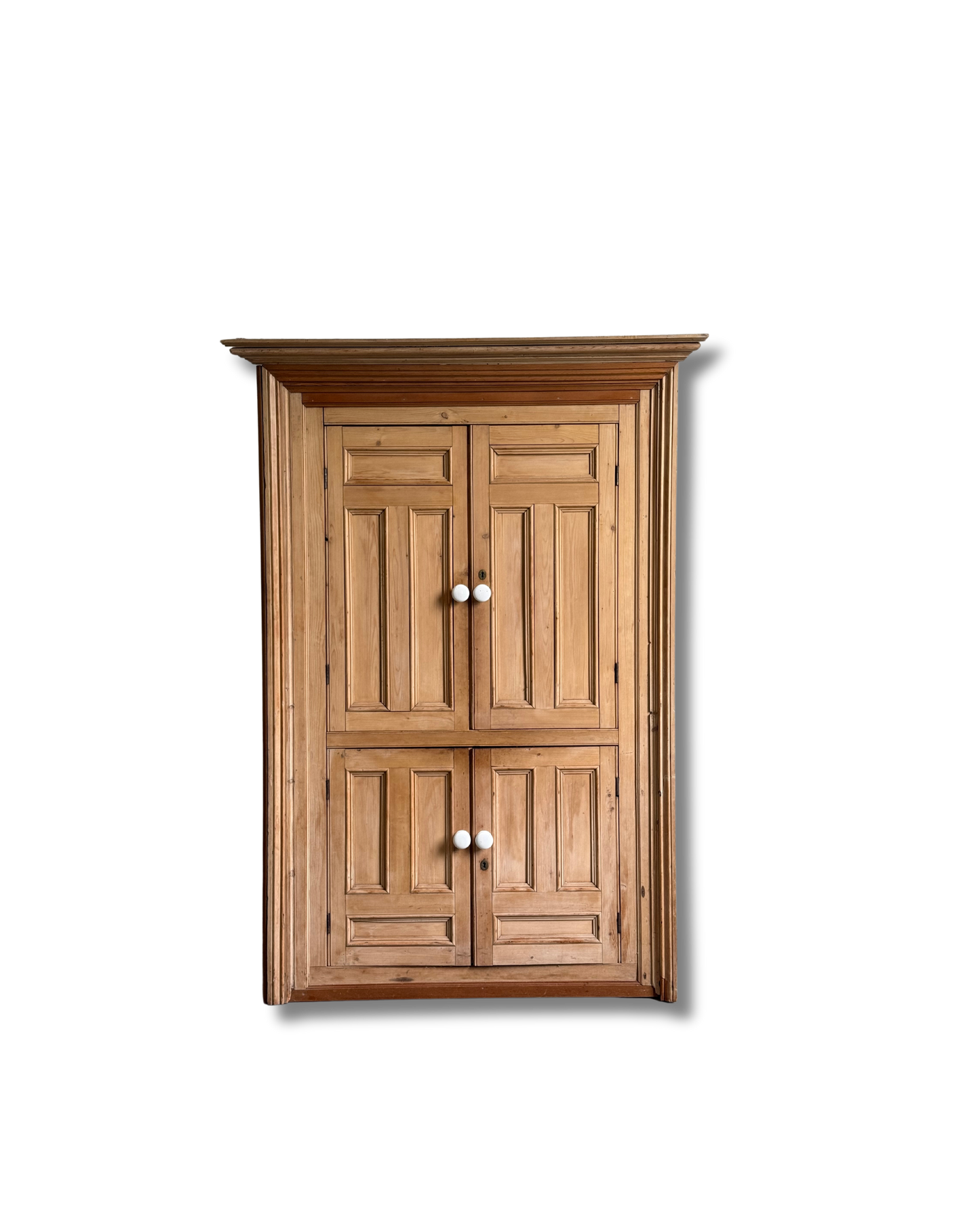 Antique Pine Corner Cupboard