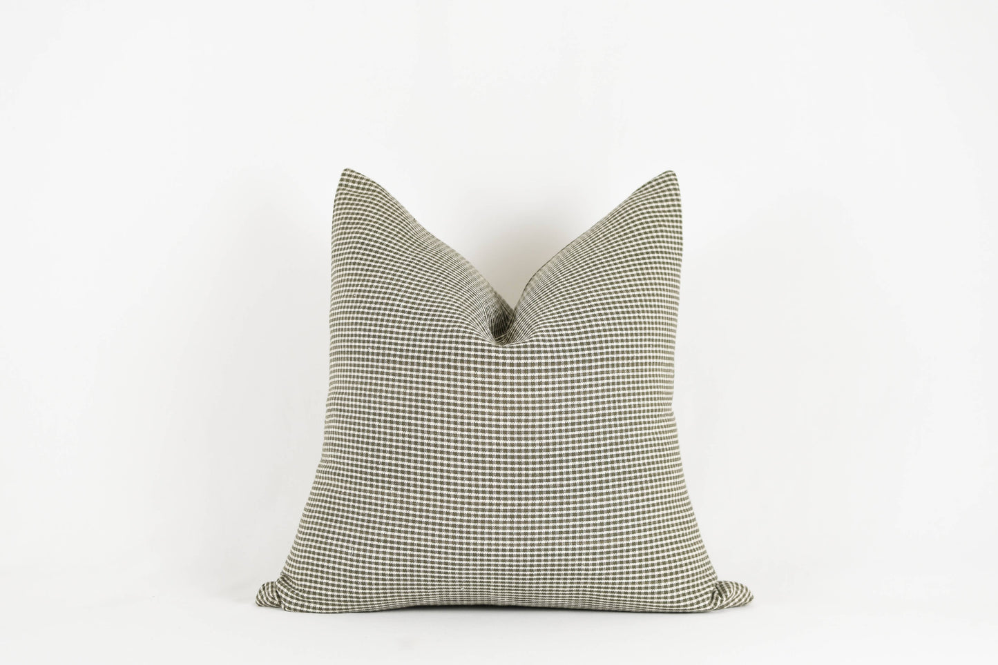 Georgie Green Check Pillow