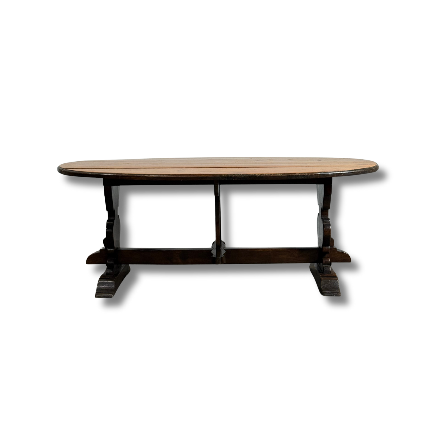 Antique French Oak Drop Leaf Table