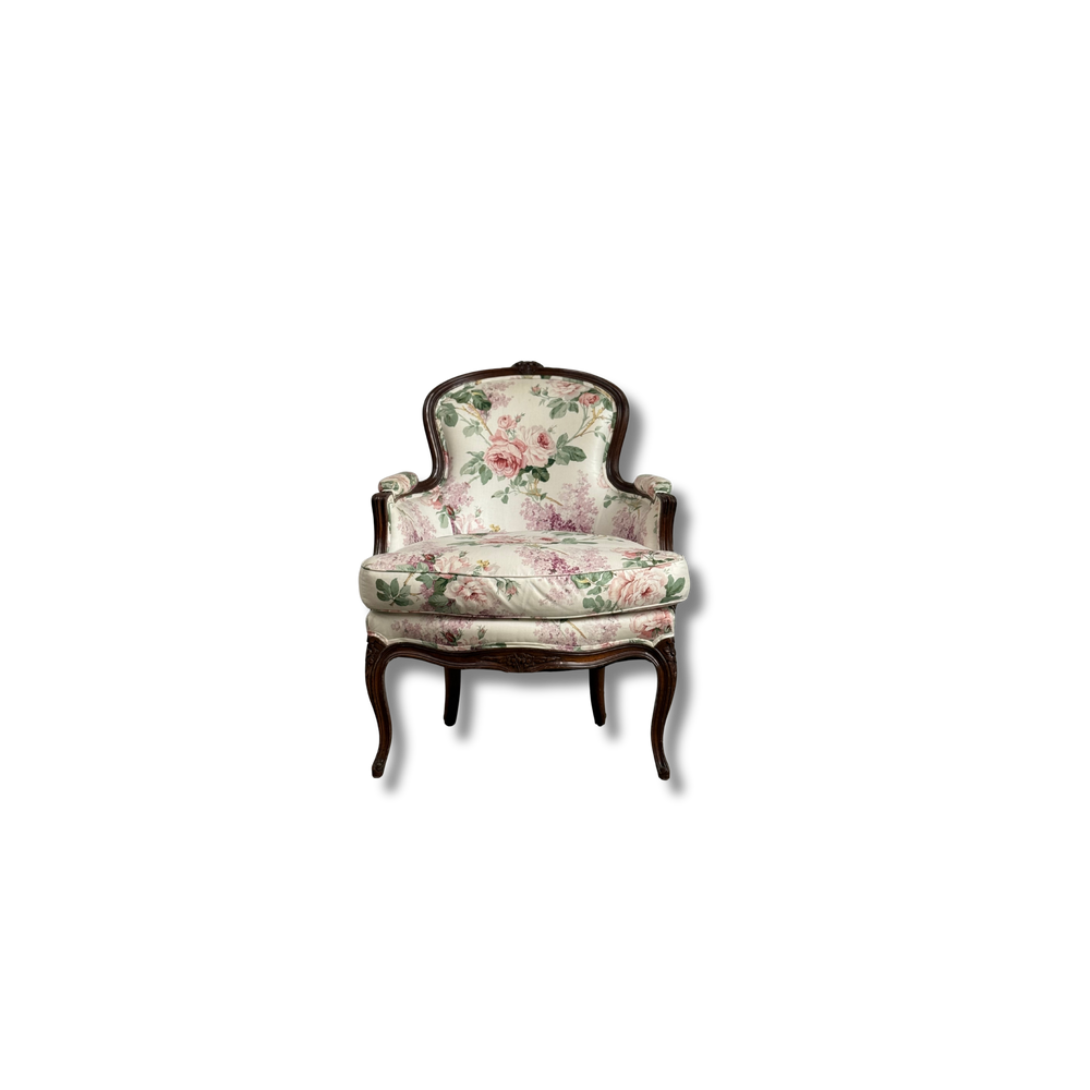 Louis XV Upholstered Bergere Chair