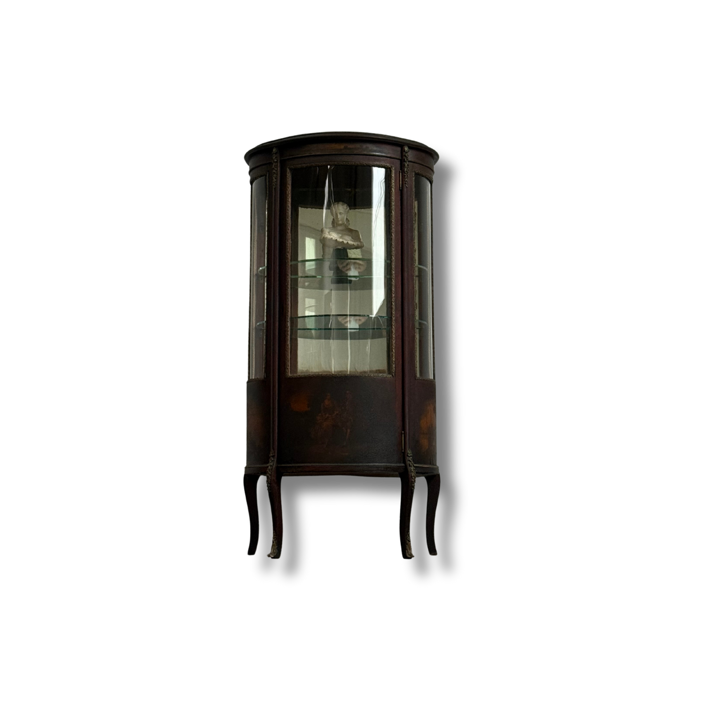 Late 19th C. French Glass Vitrine