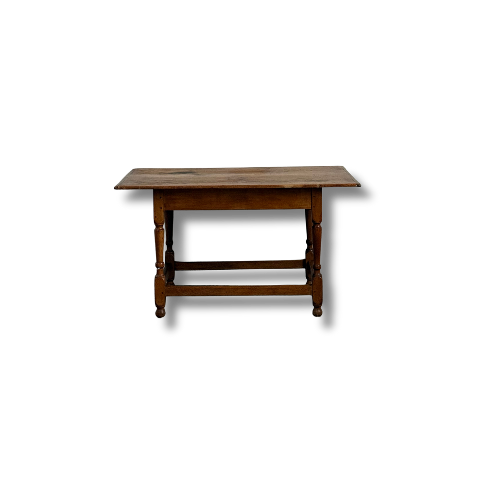 Maple Tap Table With Breadboard Ends.