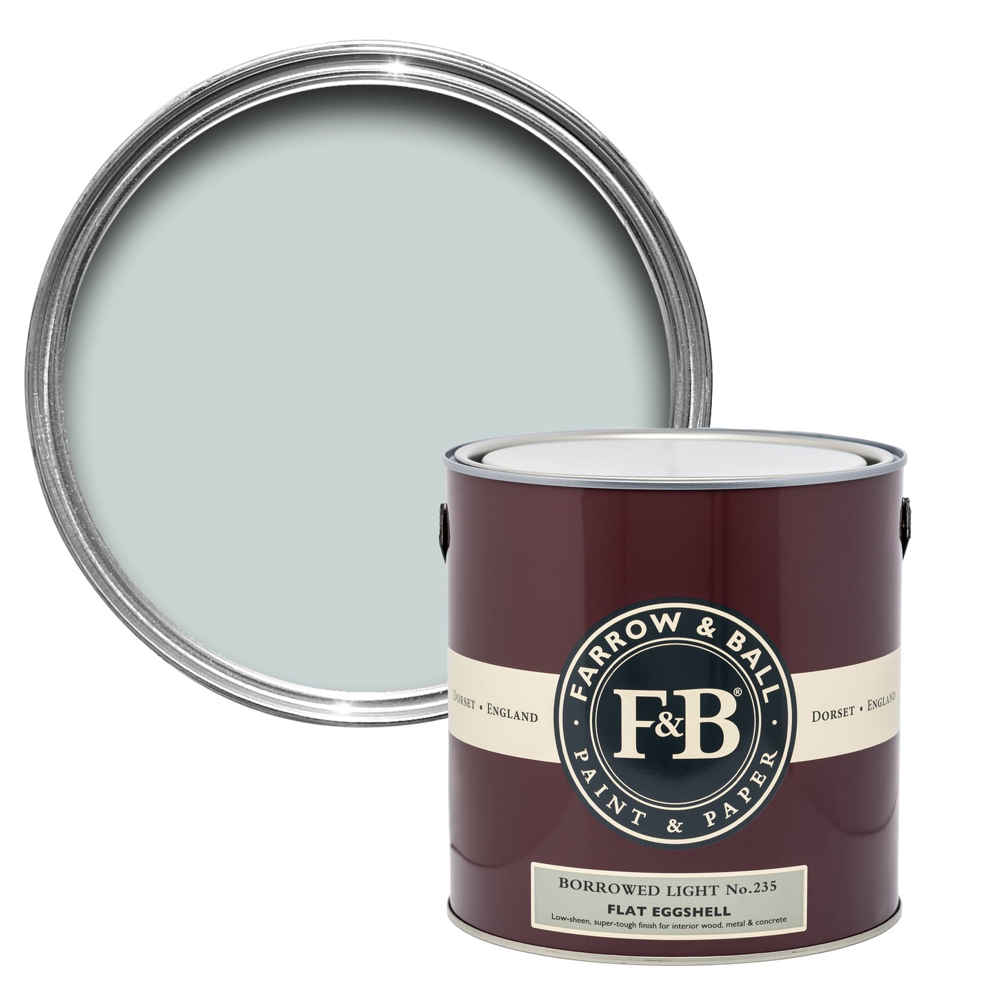 Farrow & Ball Borrowed Light No. 235 Blue paint lifestyle image by Farrow & Ball