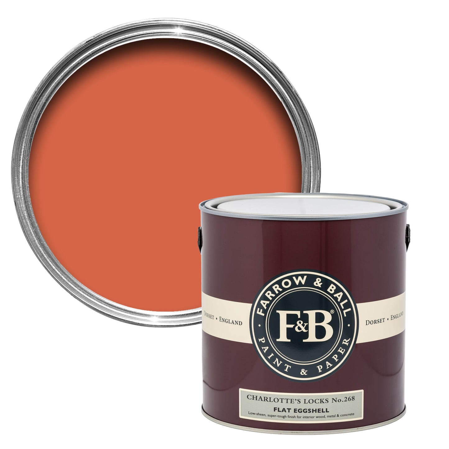 Farrow & Ball Charlotte's Locks No. 268 Orange paint lifestyle image by Farrow & Ball