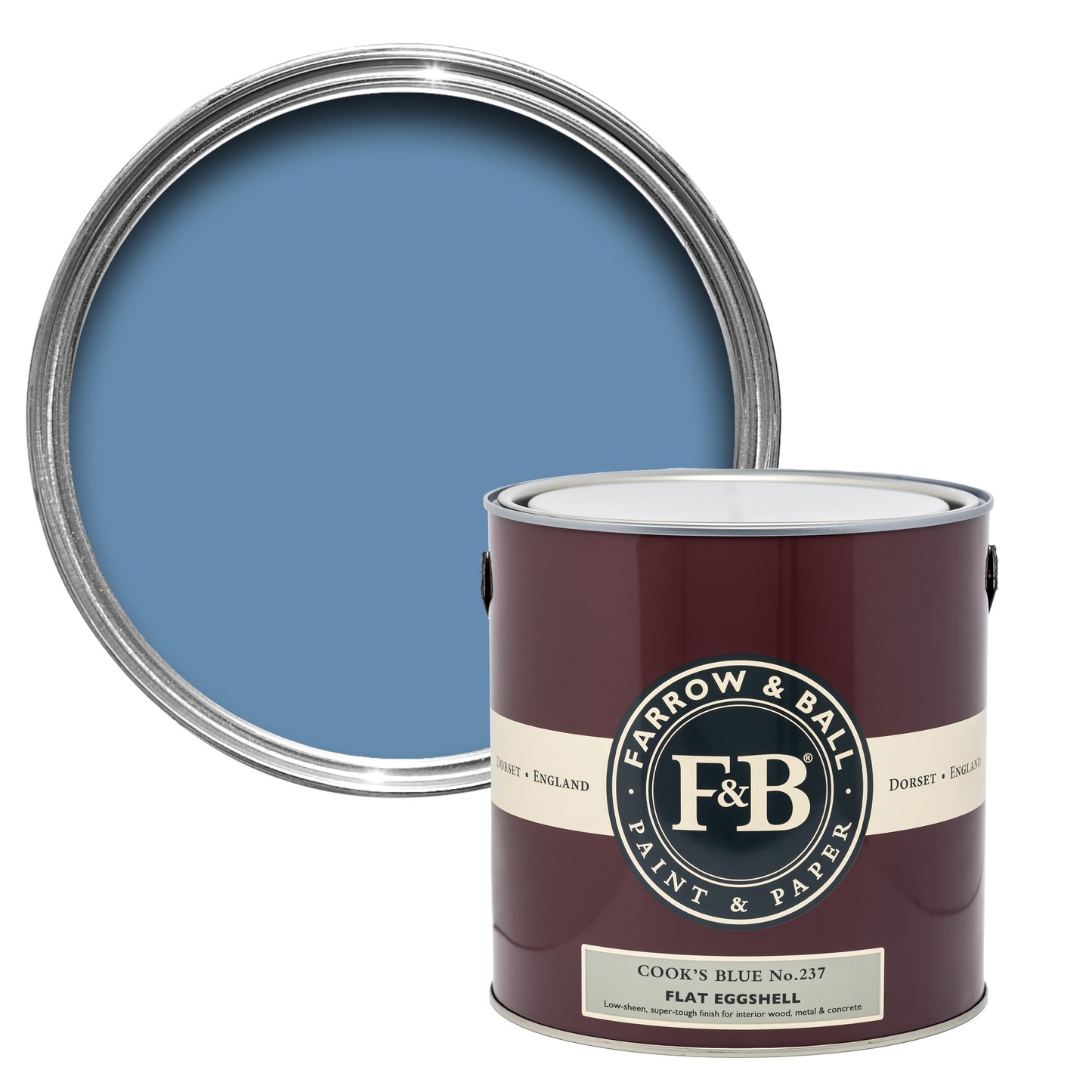 Farrow & Ball Cook's Blue No. 237 Blue paint lifestyle image by Farrow & Ball