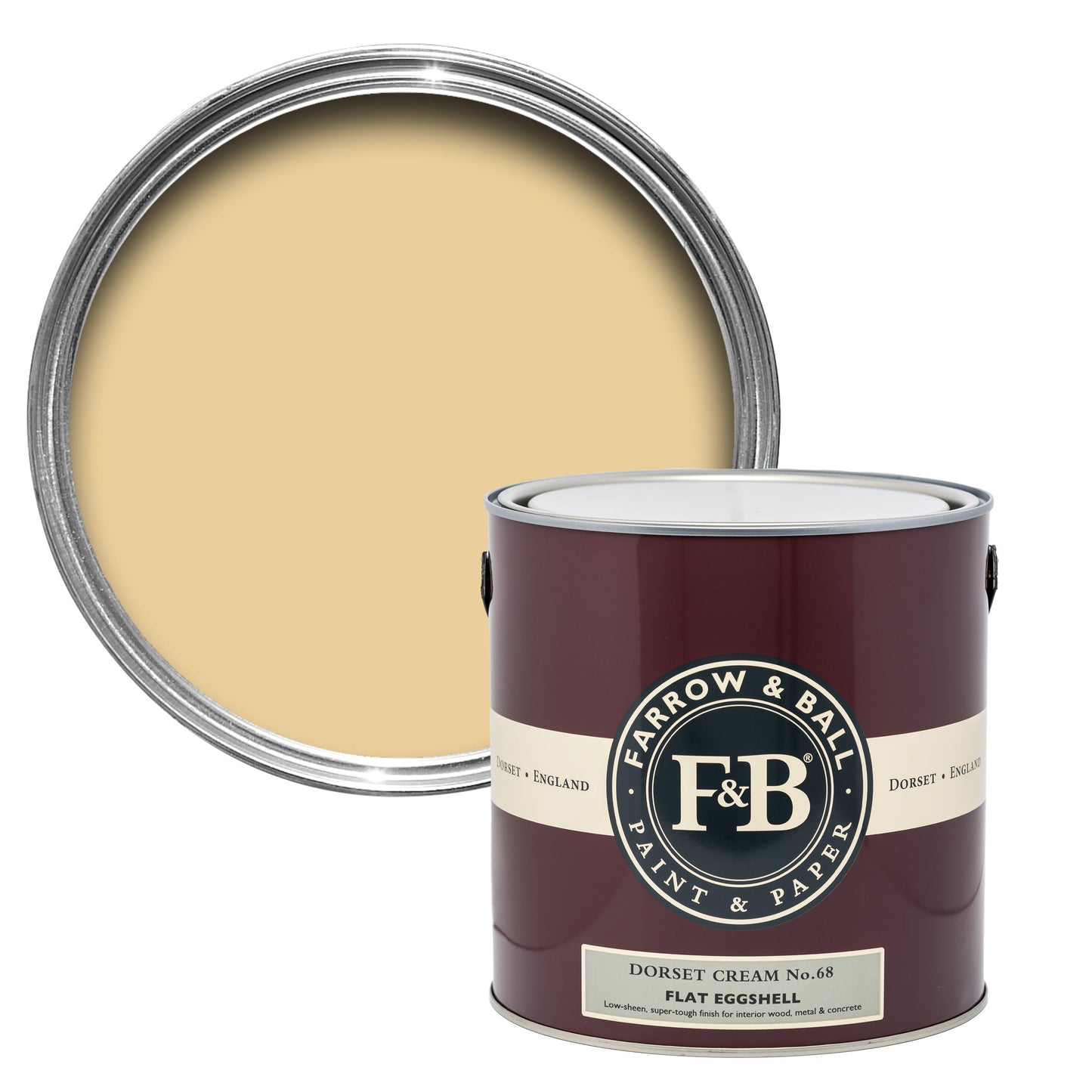 Farrow & Ball Dorset Cream No. 68 Yellow paint lifestyle image by Farrow & Ball