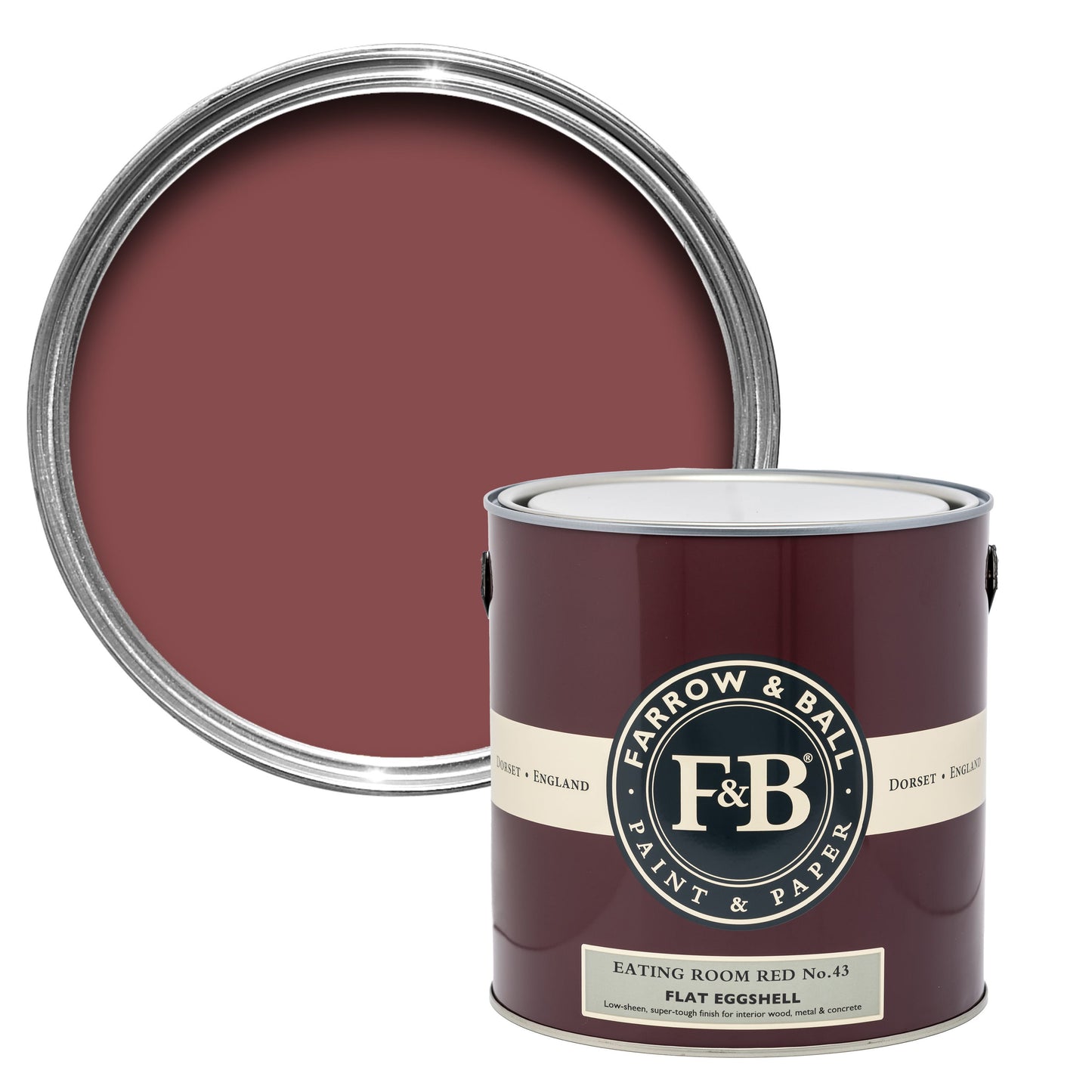 Farrow & Ball Eating Room Red No. 43 Red paint lifestyle image by Farrow & Ball