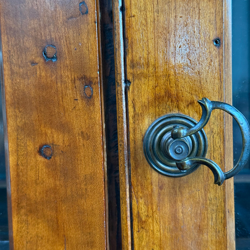 
                  
                    Antique Wavy Glass Stepback Cupboard
                  
                