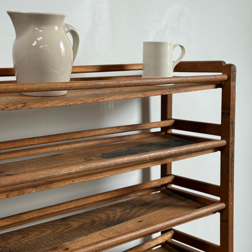 
                  
                    Antique Industrial Rolling Shoe Rack
                  
                