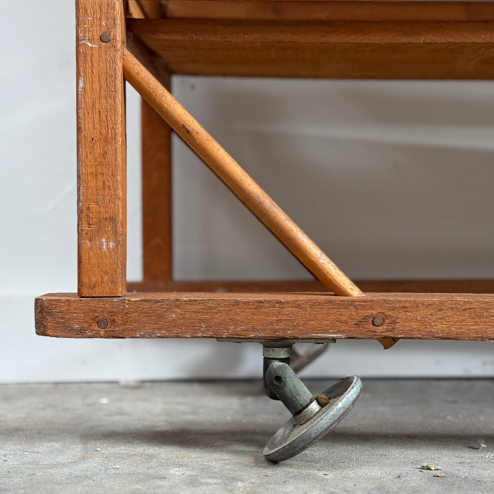 
                  
                    Antique Industrial Rolling Shoe Rack
                  
                