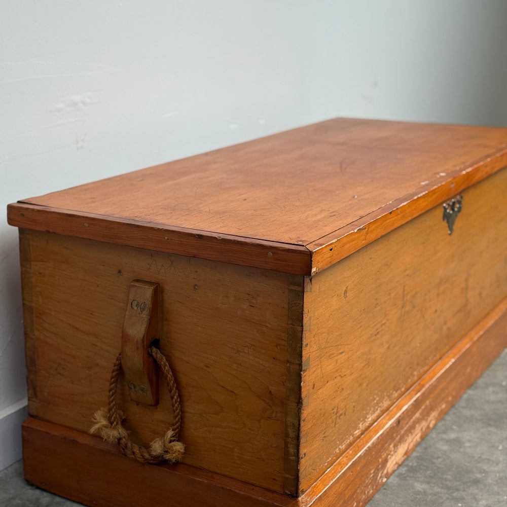 
                  
                    Antique Dovetailed Sea Chest
                  
                
