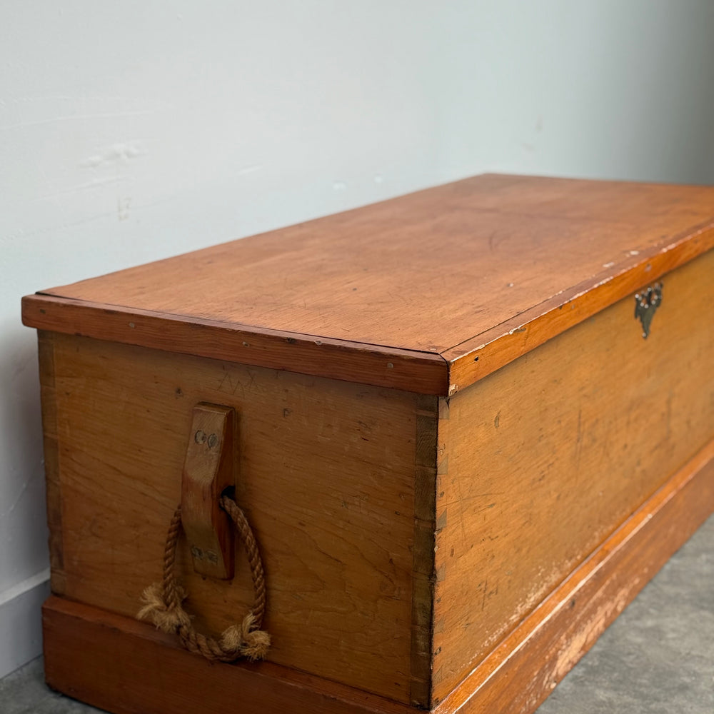 
                  
                    Antique Dovetailed Sea Chest
                  
                