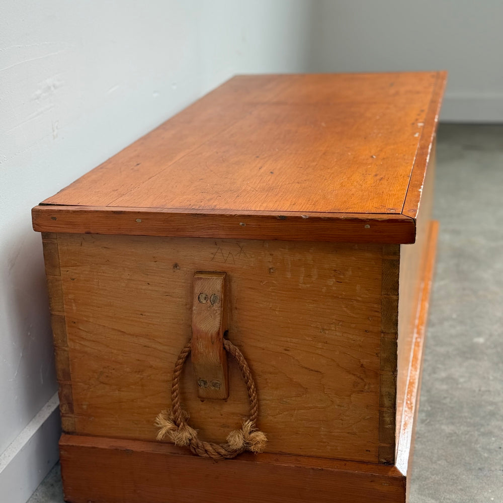 
                  
                    Antique Dovetailed Sea Chest
                  
                