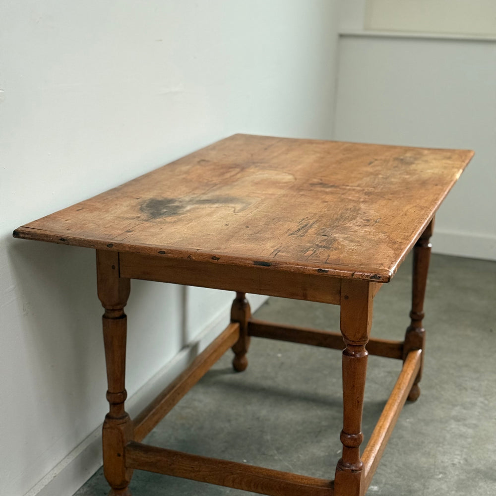 
                  
                    Maple Tap Table With Breadboard Ends.
                  
                