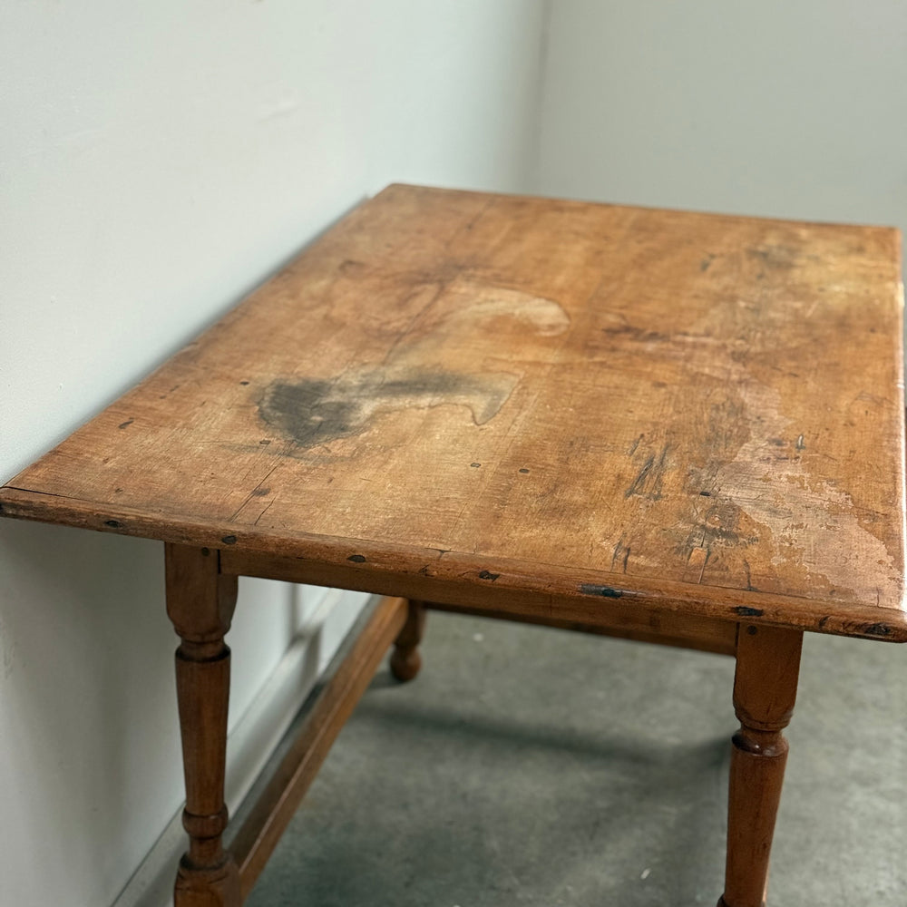 
                  
                    Maple Tap Table With Breadboard Ends.
                  
                