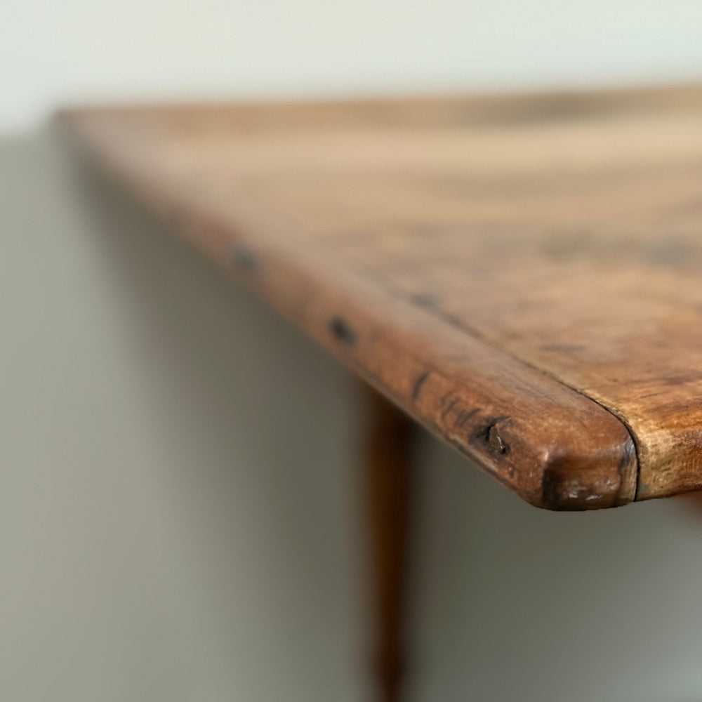 
                  
                    Maple Tap Table With Breadboard Ends.
                  
                