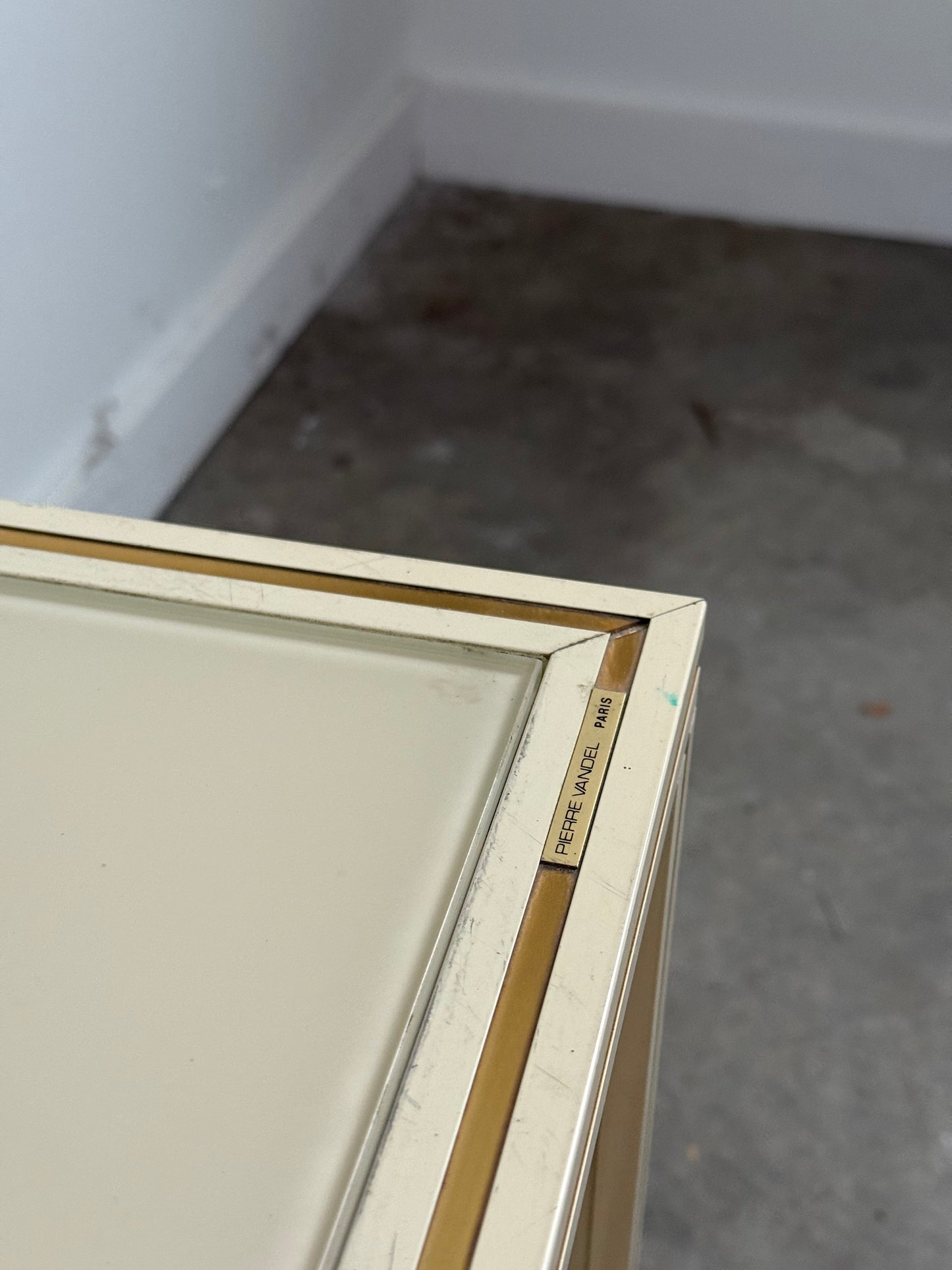 Vintage White Side Tables by Pierre Vandel