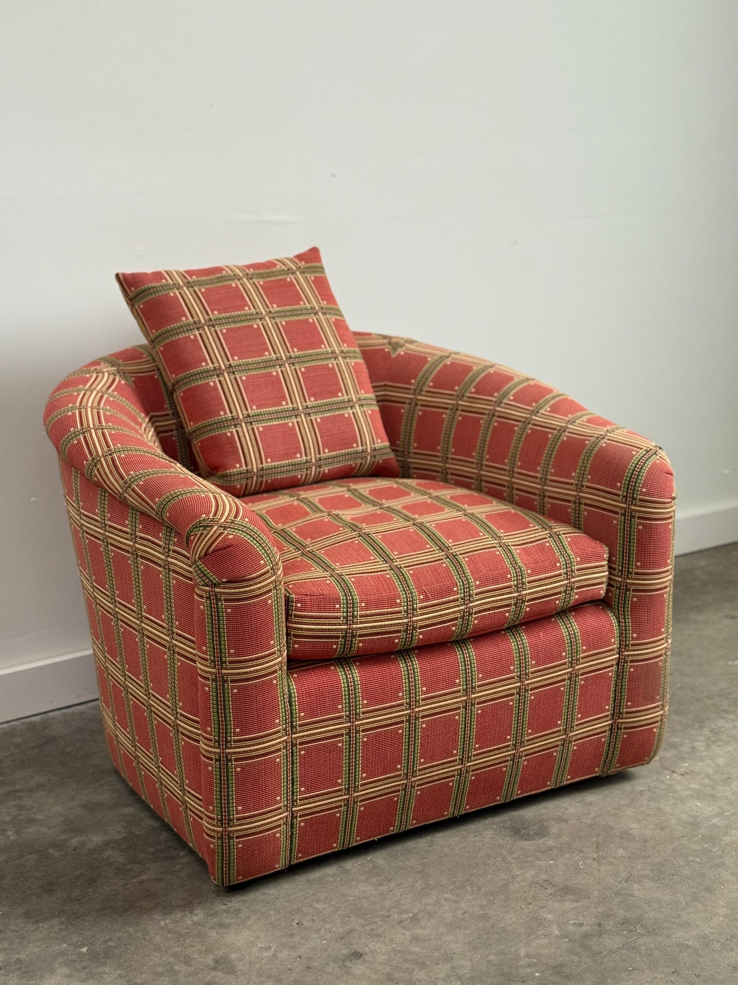 Custom Swivel Club Chair