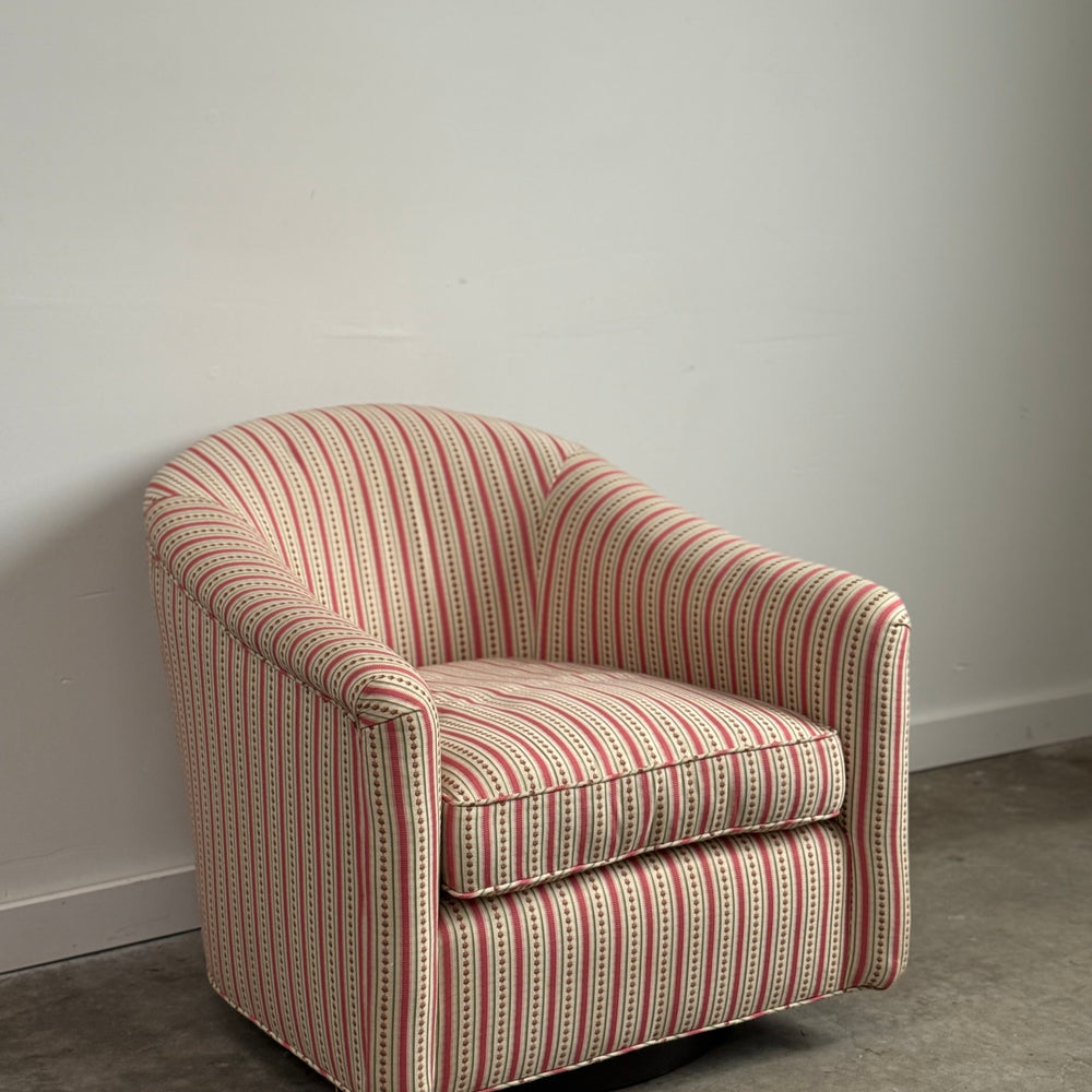 Custom Swivel Club Chair