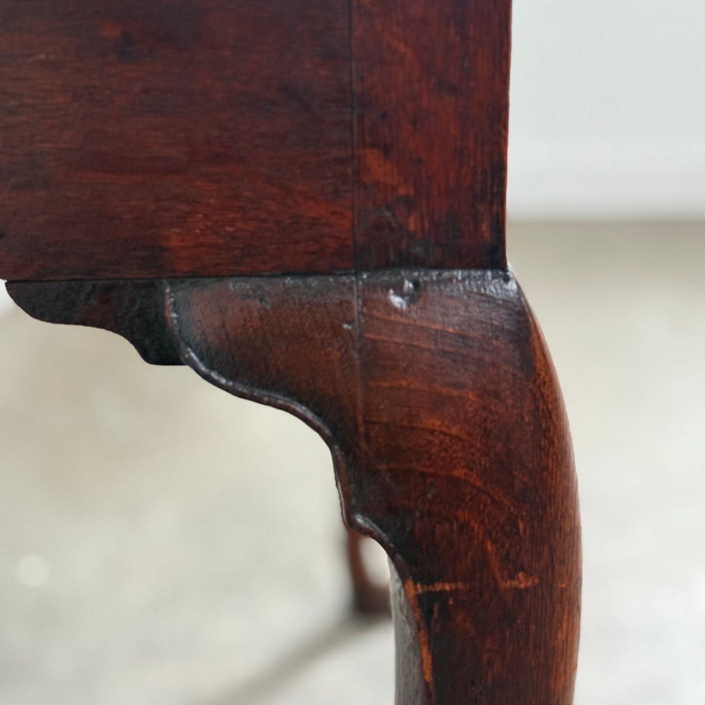 
                  
                    English Queen Anne Walnut One Drawer Lowboy
                  
                