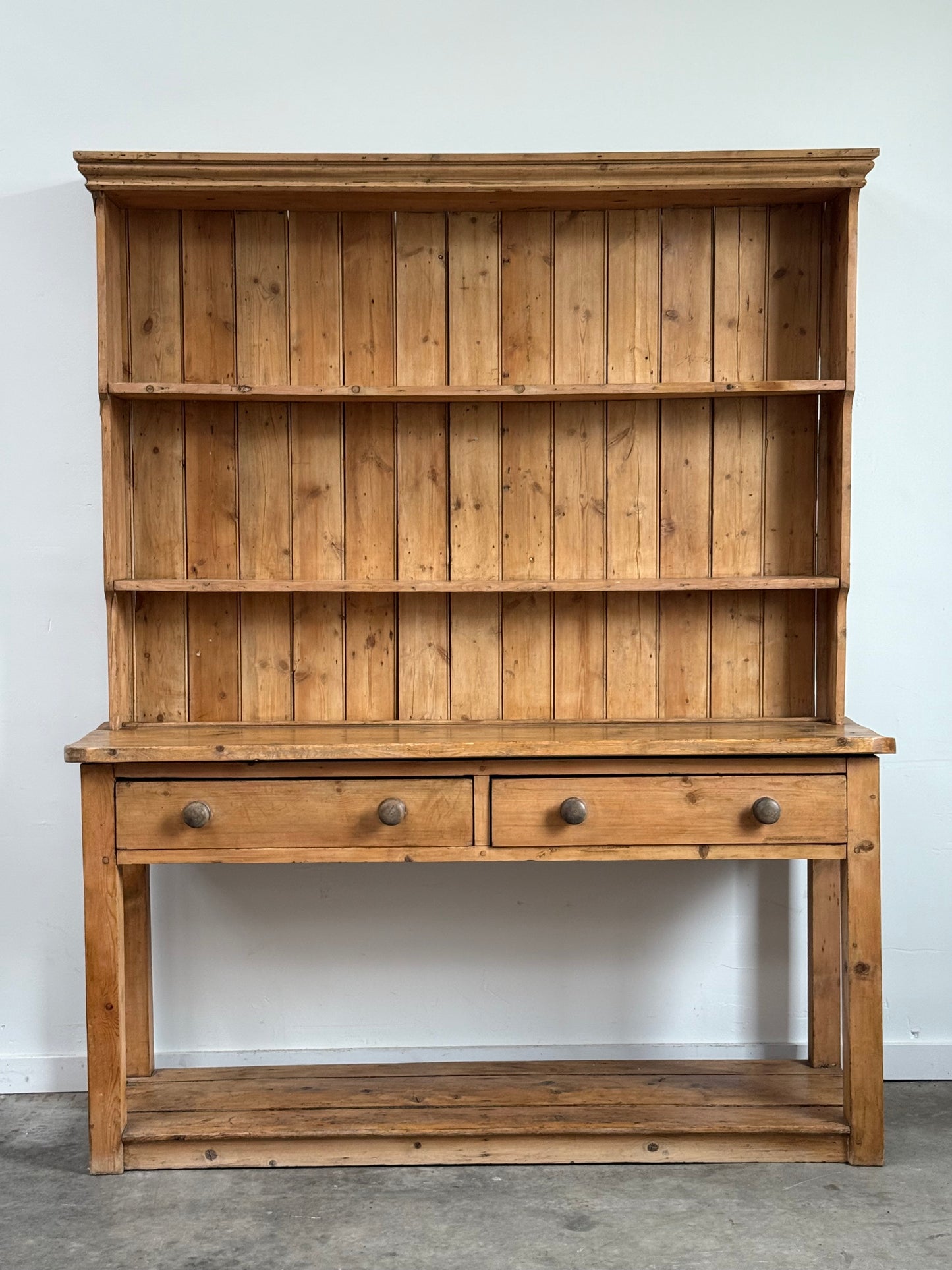 Antique English Pine Pot board or Dresser