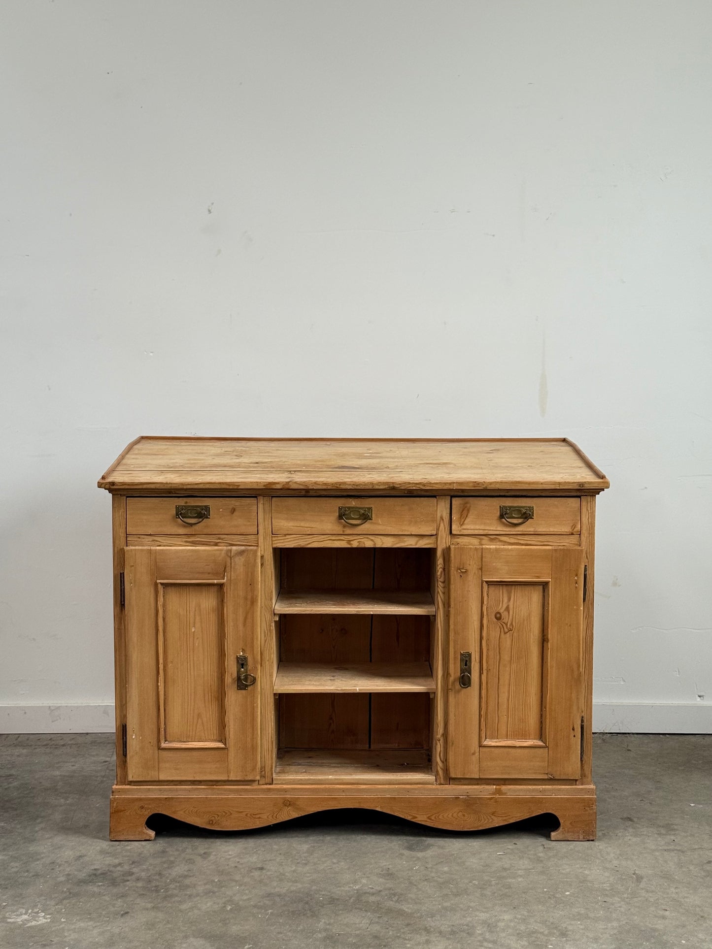 Antique English Pine Cabinet