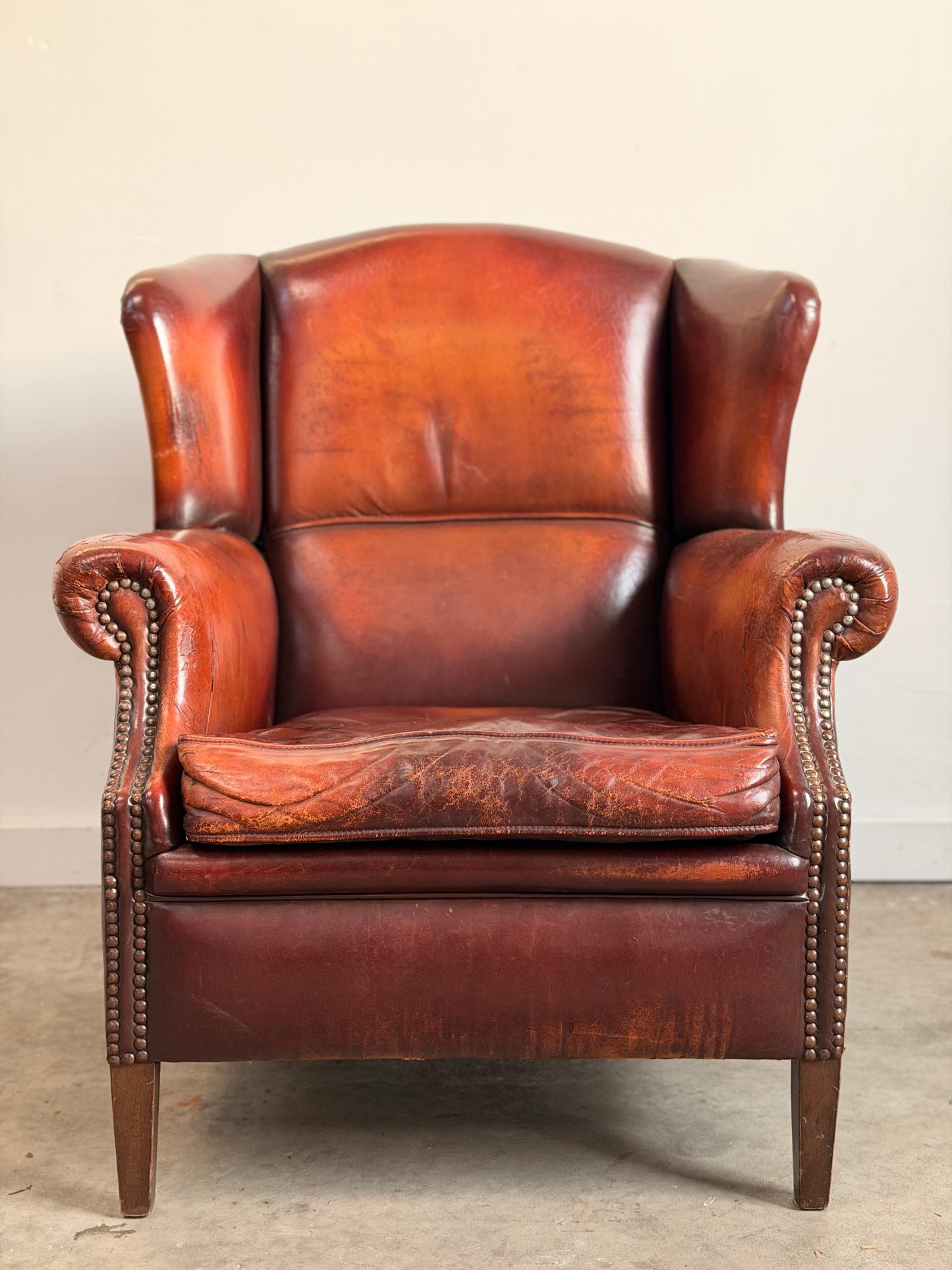 Vintage Danish Leather Lounge Chair