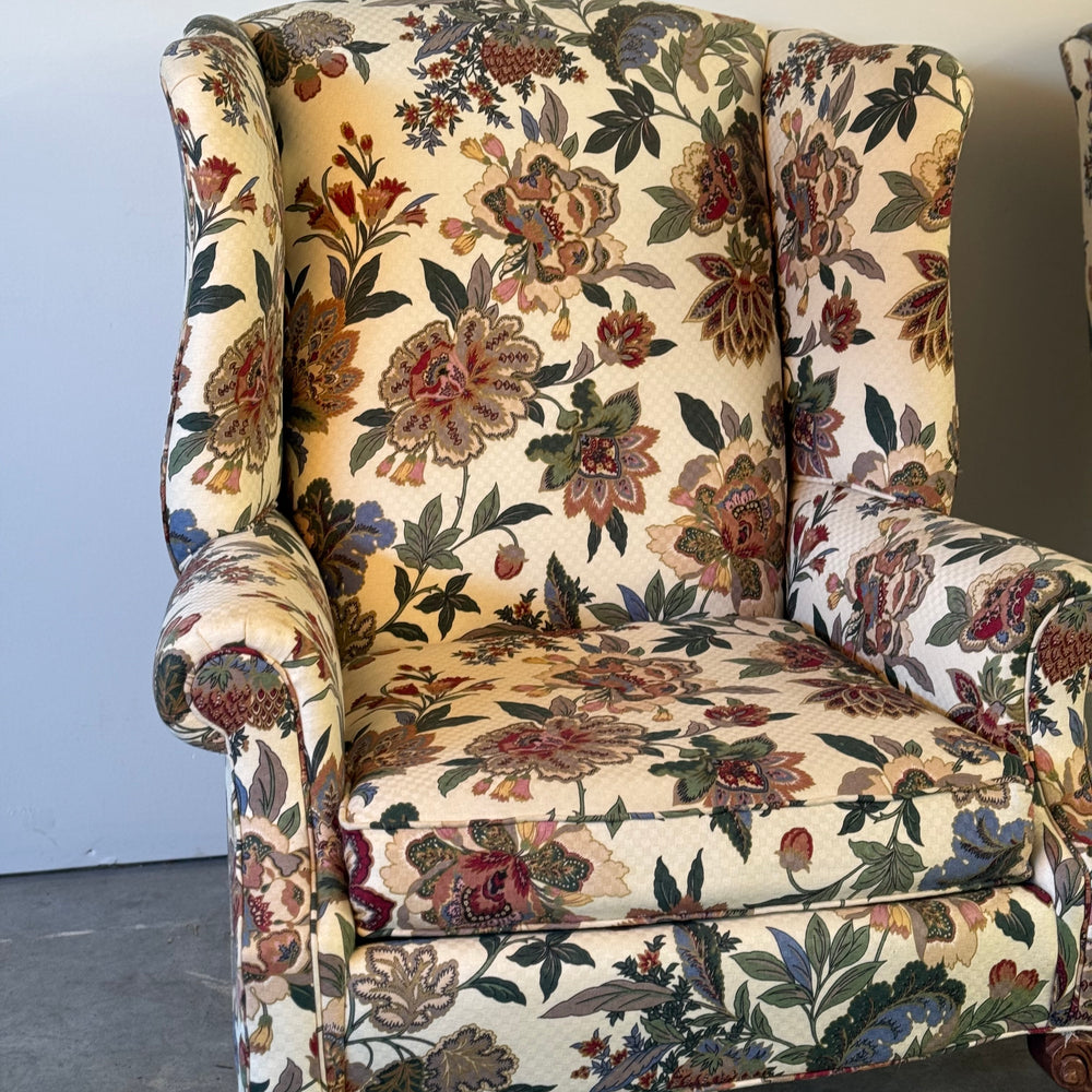 
                  
                    Pr. Vintage George III Style Wing Armchairs
                  
                