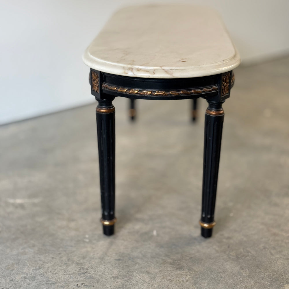 Louis XVI Style Marble Top Low Table