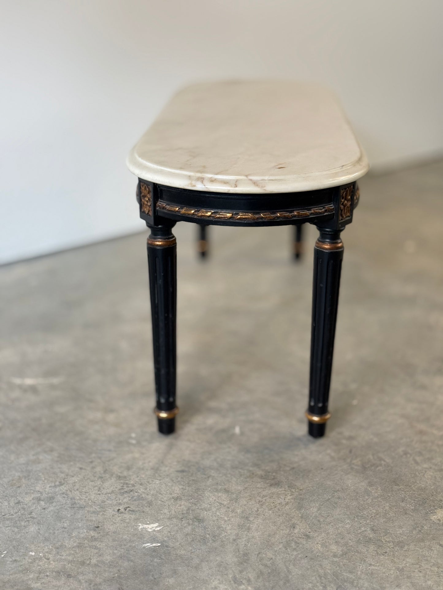 Louis XVI Style Marble Top Low Table