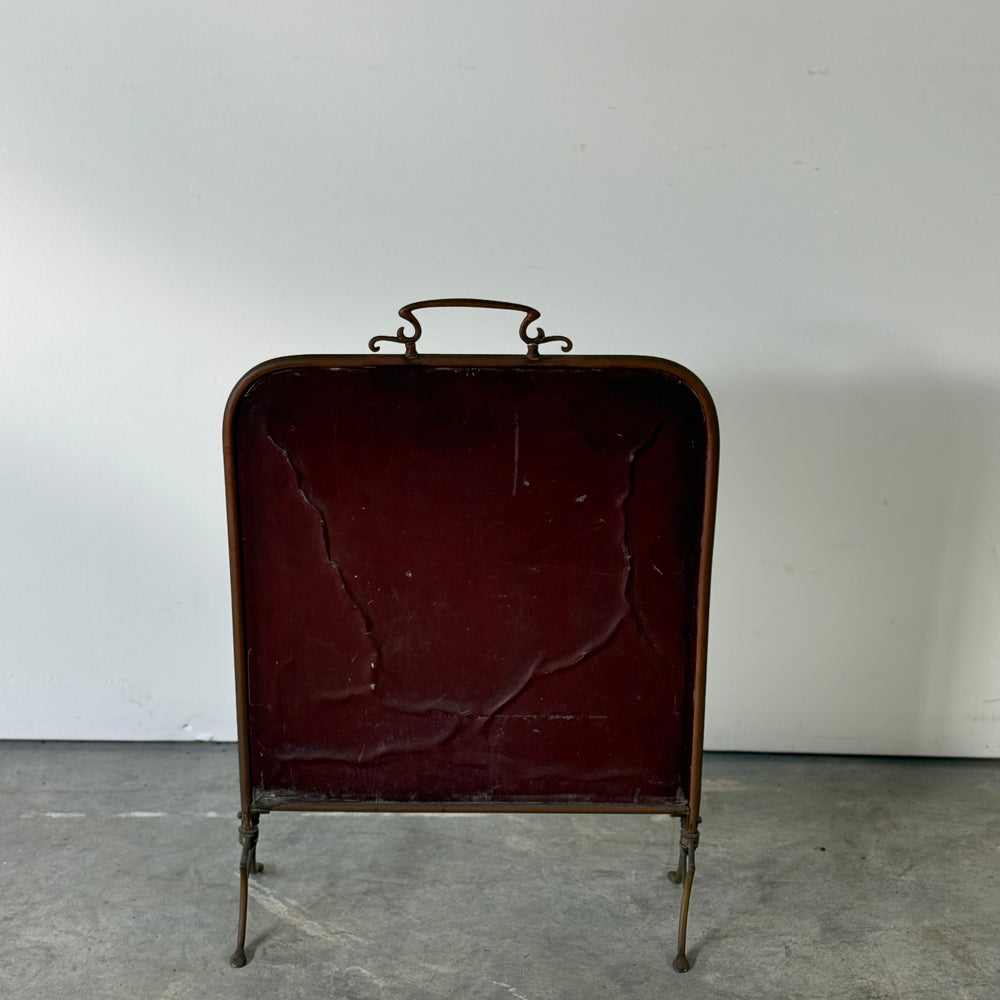 
                  
                    Late Victorian Painted Mirror As Brass Fire Screen
                  
                