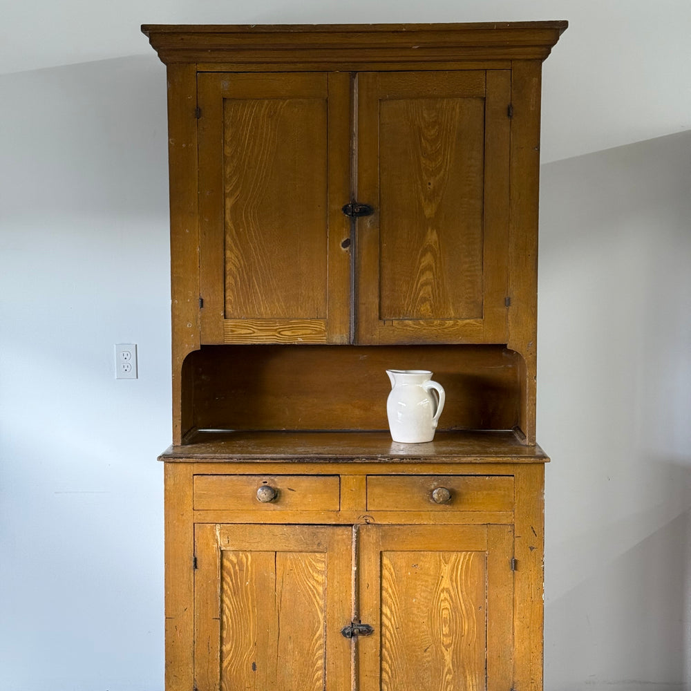 
                  
                    19th C. Grain Painted Cupboard
                  
                