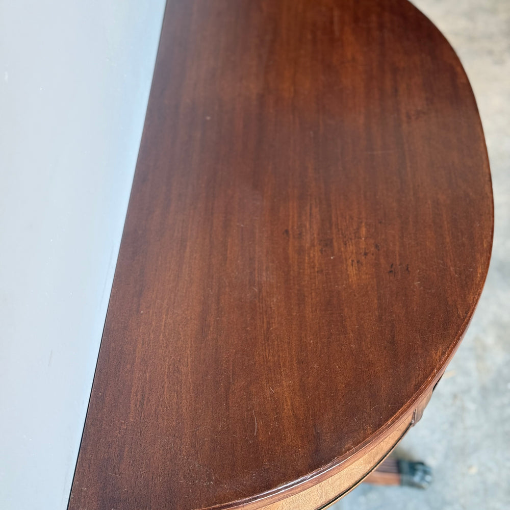 
                  
                    Vintage Mahogany Demi-Lune Console Table
                  
                