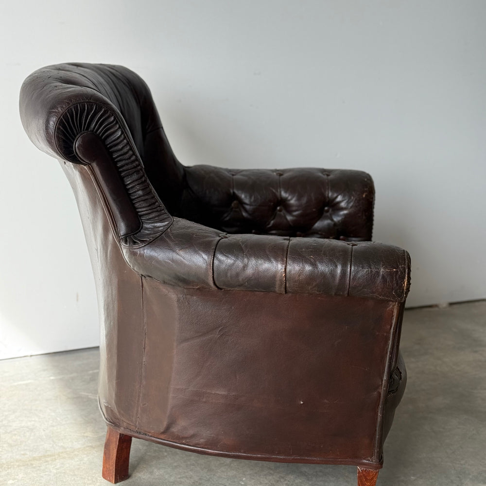 
                  
                    Leather Upholstered Club Chair
                  
                