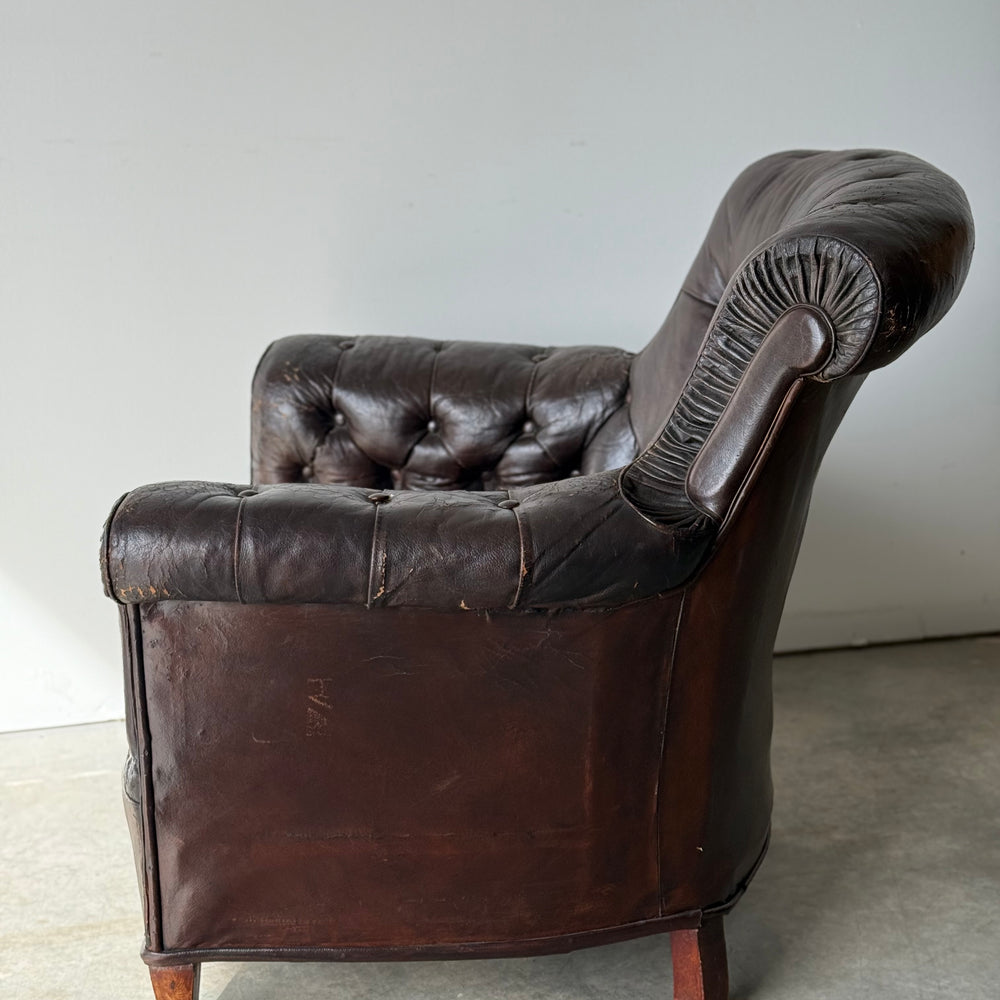 
                  
                    Leather Upholstered Club Chair
                  
                