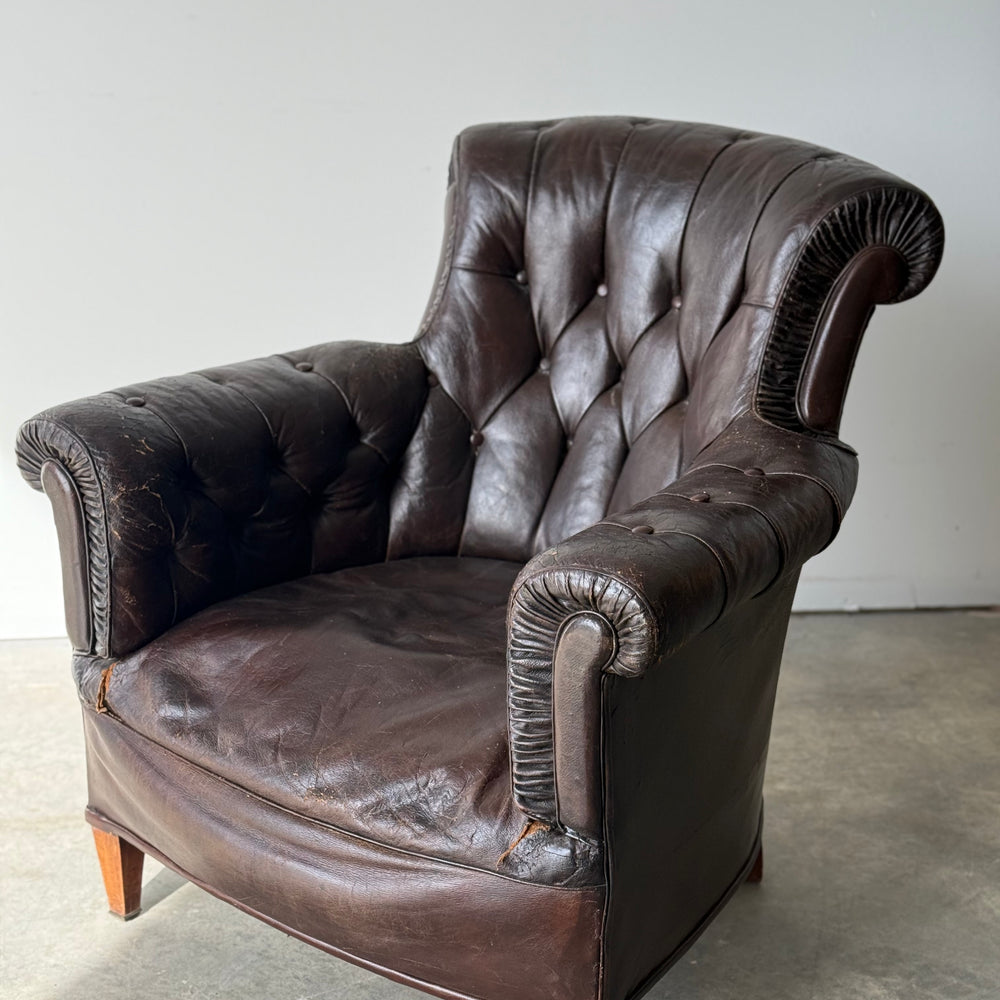 
                  
                    Leather Upholstered Club Chair
                  
                