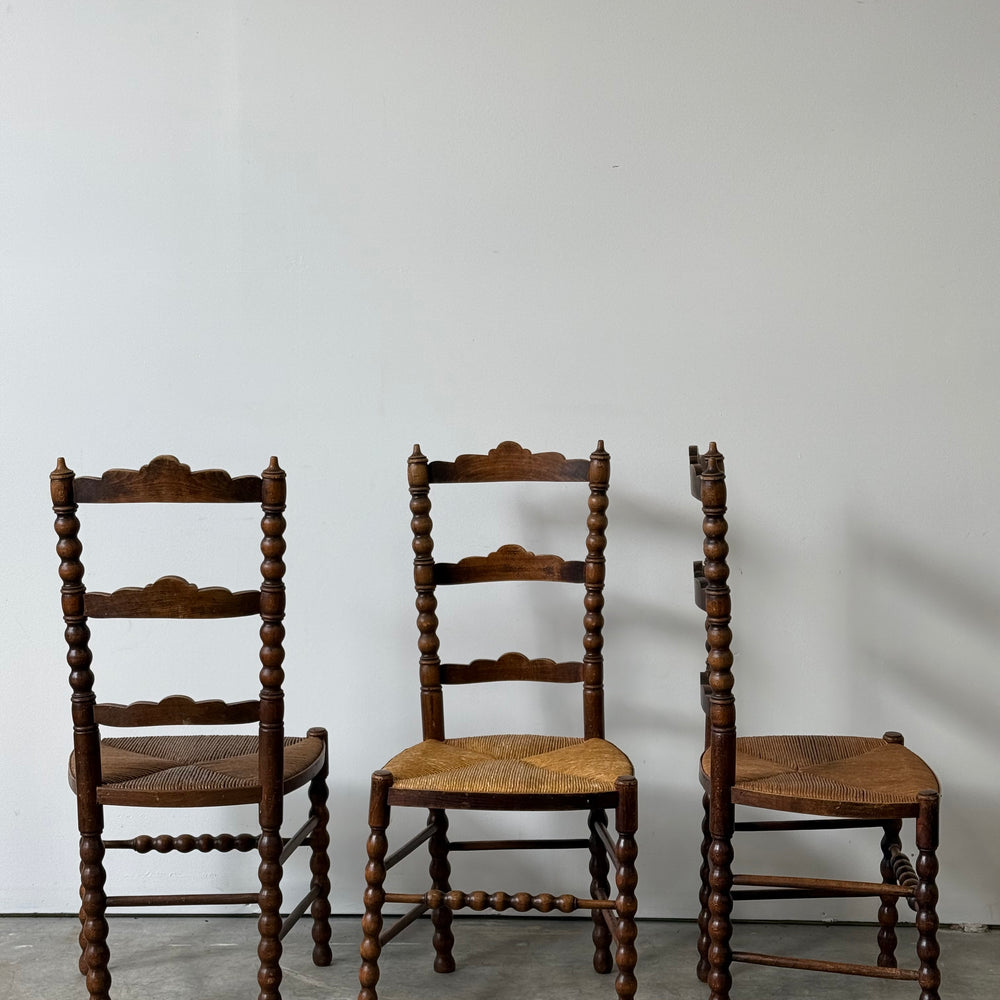 
                  
                    Antique Spool Turned Dining Chairs. Set of 5. C. 1900
                  
                
