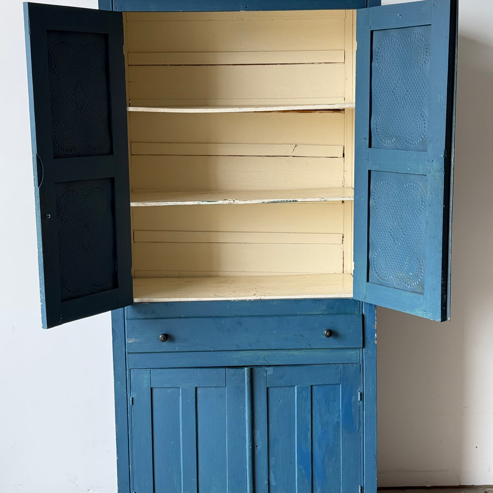 
                  
                    Antique Blue Painted Pie Safe
                  
                