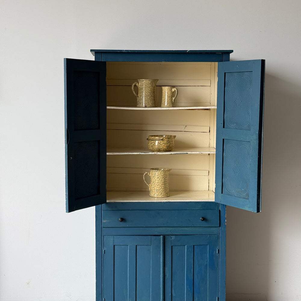 
                  
                    Antique Blue Painted Pie Safe
                  
                