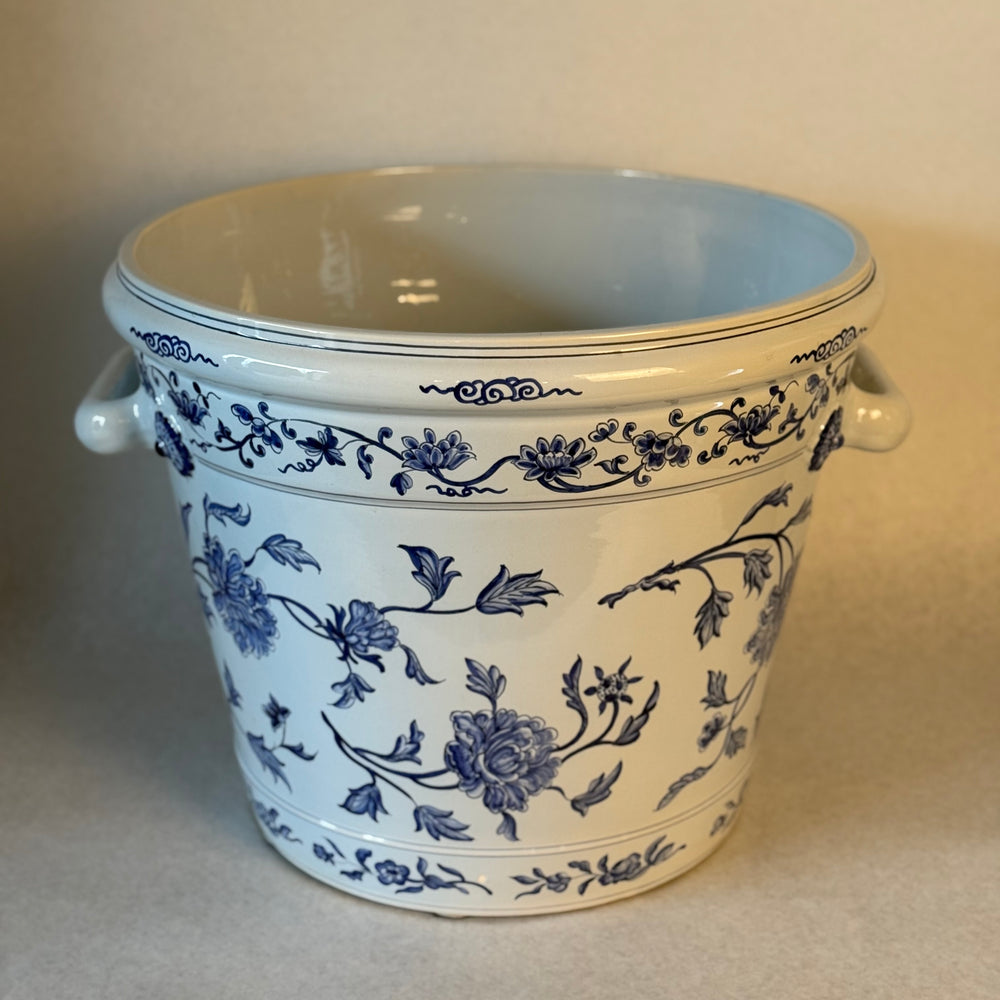 A Tiffany & Co. Faience Blue and White Jardinere