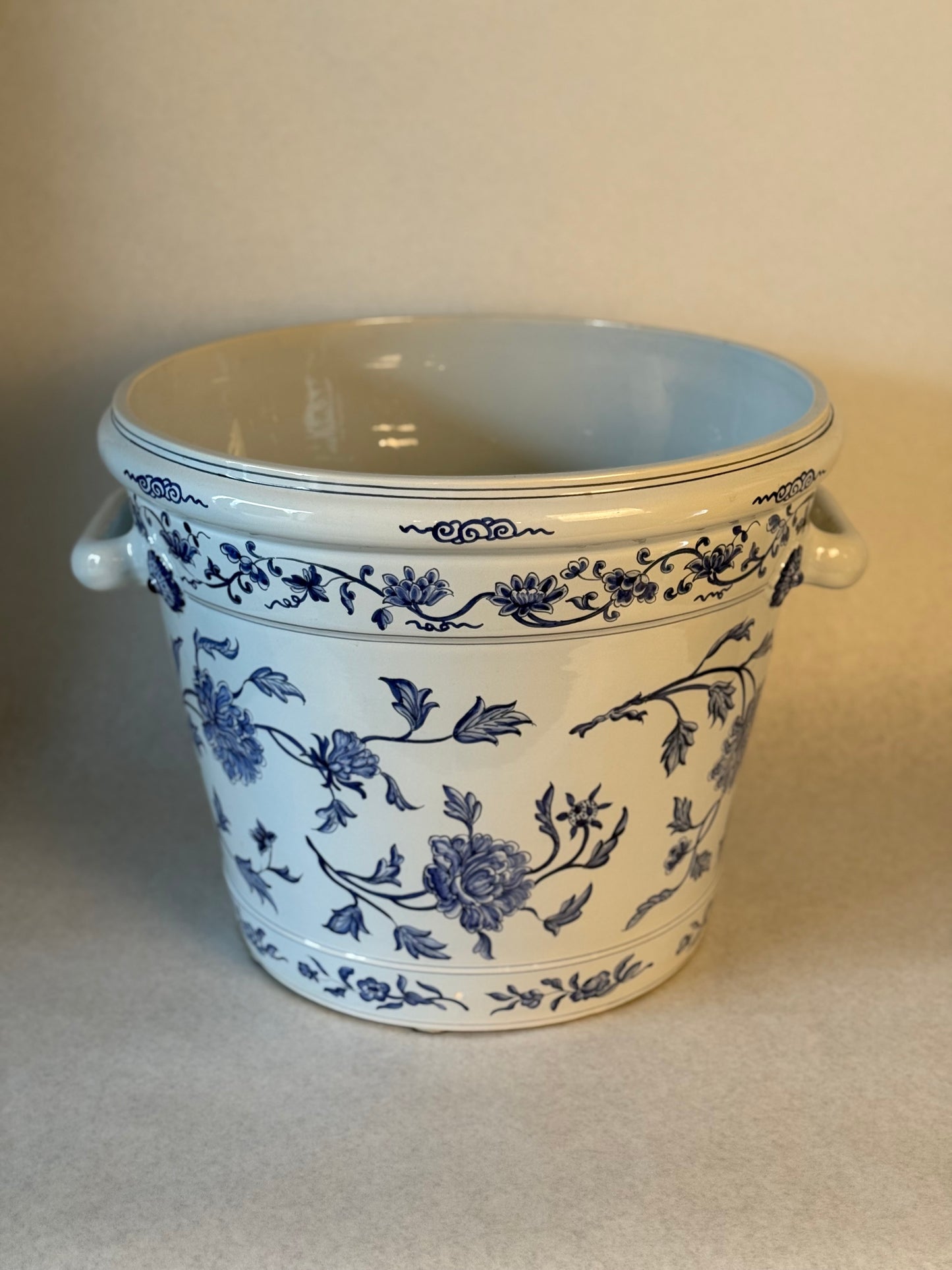 A Tiffany & Co. Faience Blue and White Jardinere