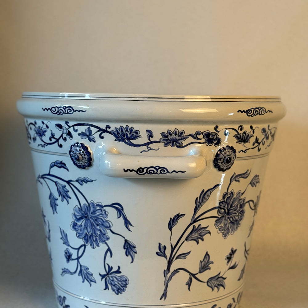
                  
                    A Tiffany & Co. Faience Blue and White Jardinere
                  
                