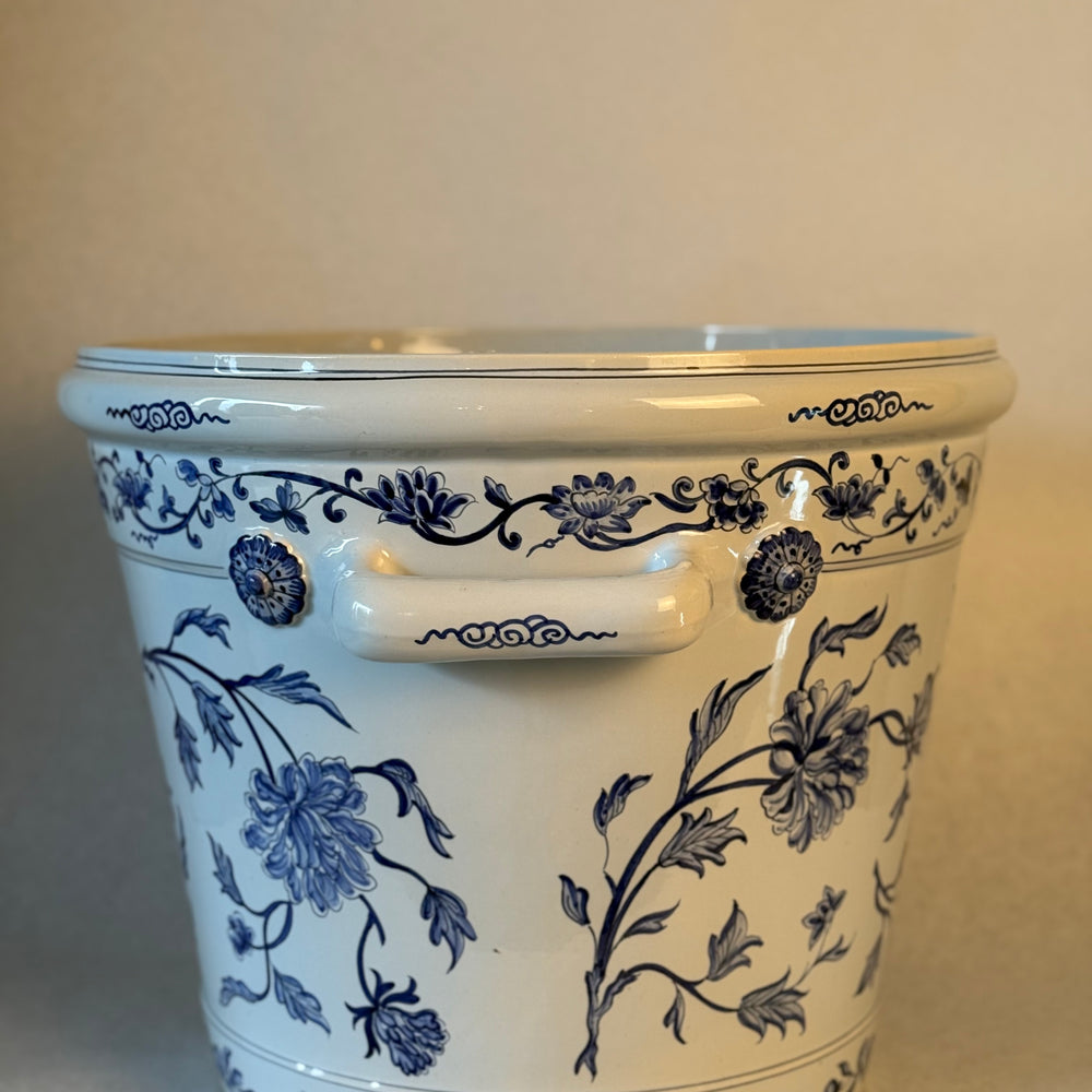 
                  
                    A Tiffany & Co. Faience Blue and White Jardinere
                  
                