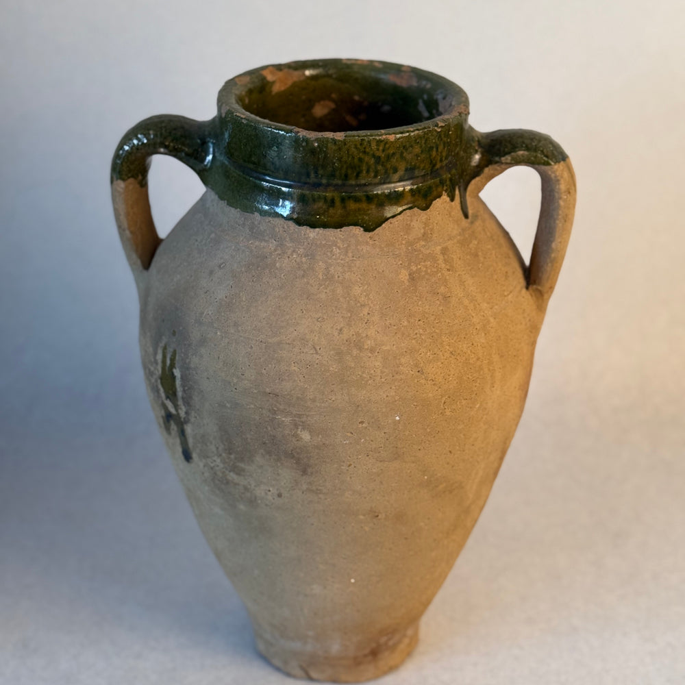 
                  
                    Antique Stoneware Jug With Green Glaze
                  
                