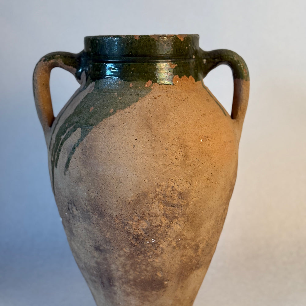
                  
                    Antique Stoneware Jug With Green Glaze
                  
                