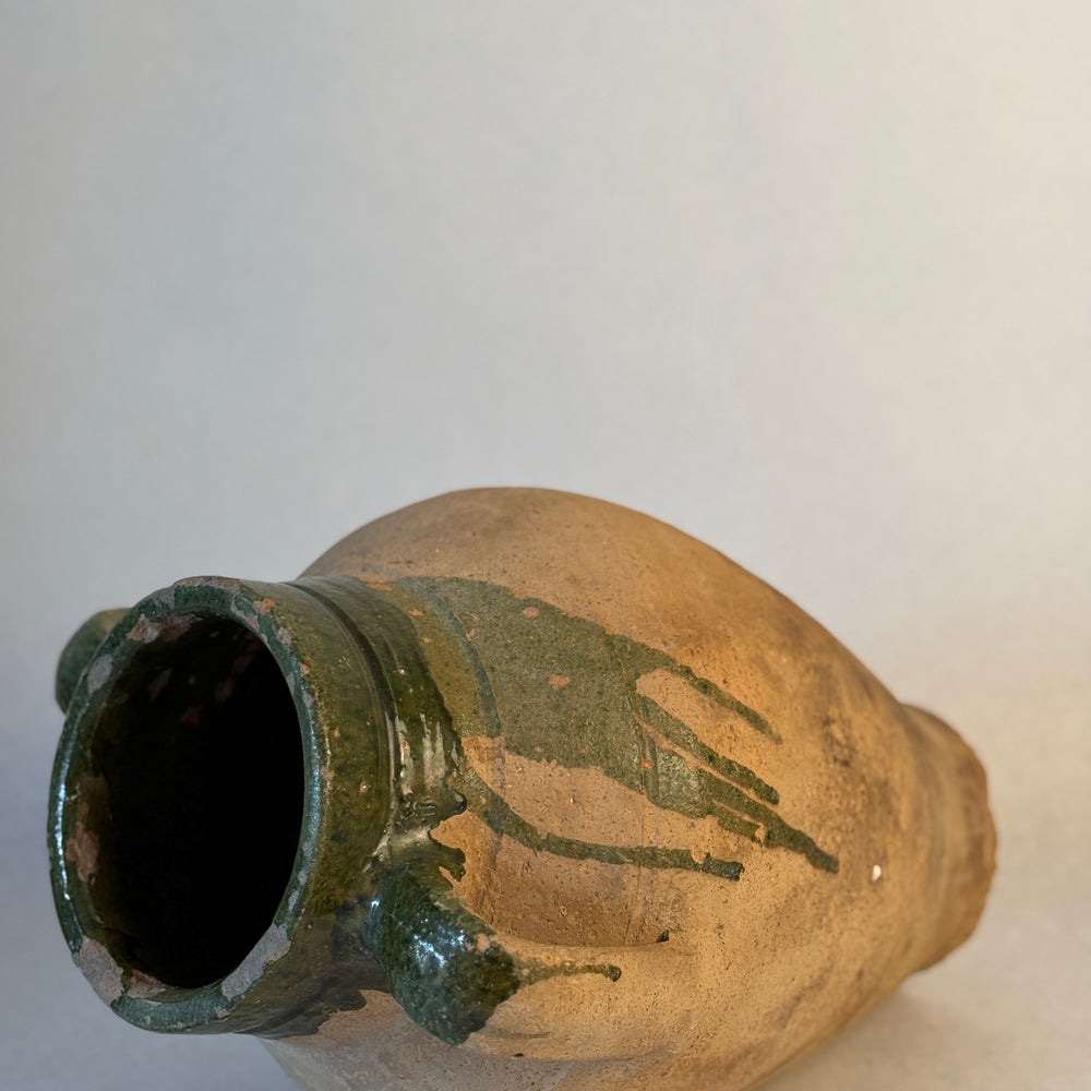 
                  
                    Antique Stoneware Jug With Green Glaze
                  
                
